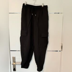 Black Cargo Jogger Pants